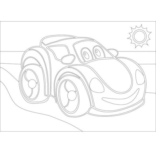 Трафарет Машинка