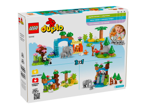 Конструктор LEGO DUPLO Семьи диких животных 3в1