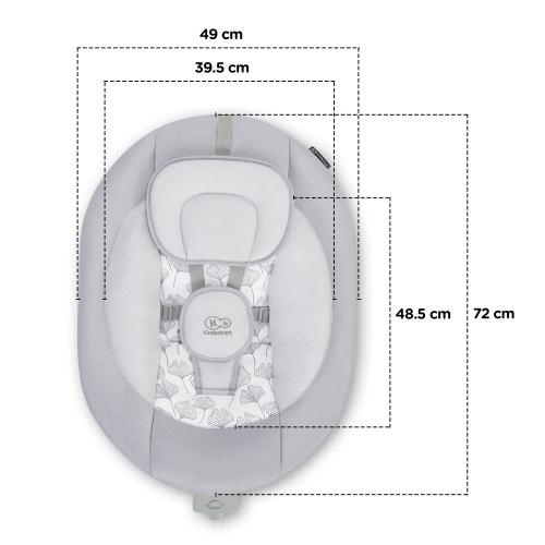 Колыбель-шезлонг Kinderkraft LULI (Grey)
