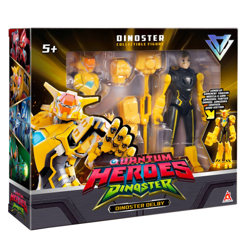 Большая фигурка героя Делби в дино-костюме 20см. Dinoster