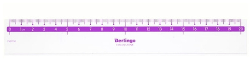 Линейка Berlingo Color прозрачная