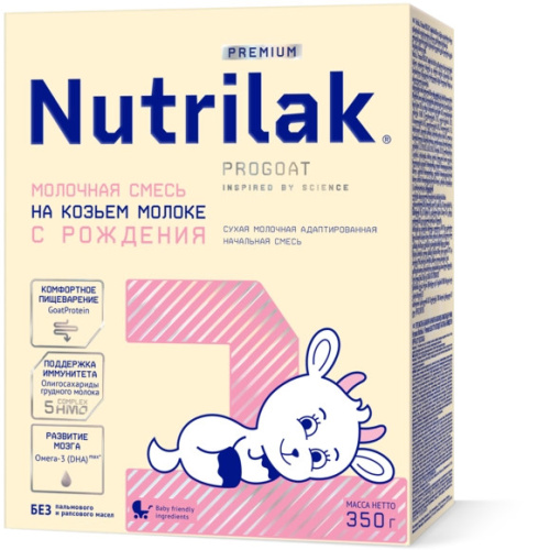 Молочная смесь Nutrilak Premium 1 на основе козьего молока 350г