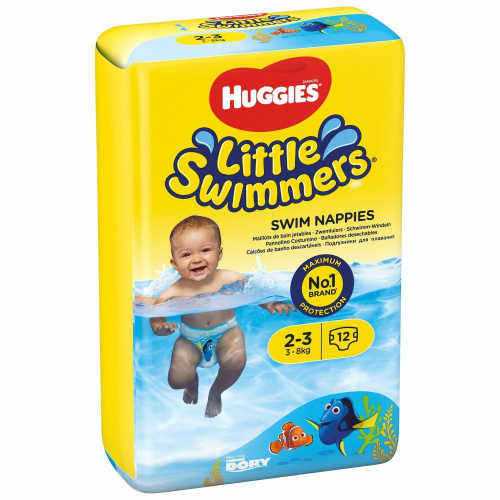 Подгузники для плавания Huggies Little Swimmers 2-3 3-8 кг 12 шт
