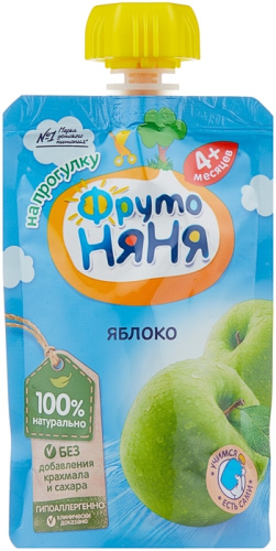Пюре Фруто Няня яблоко 90 г