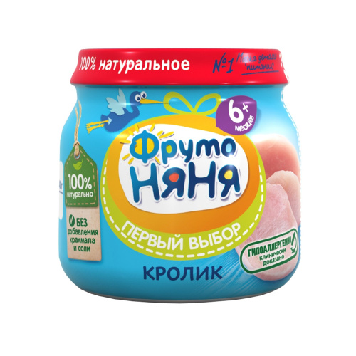 Пюре Фруто Няня кролик 80 г