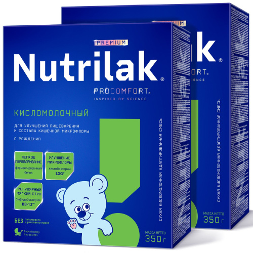 Кисломолочная смесь Nutrilak Premium адаптированная 350гр