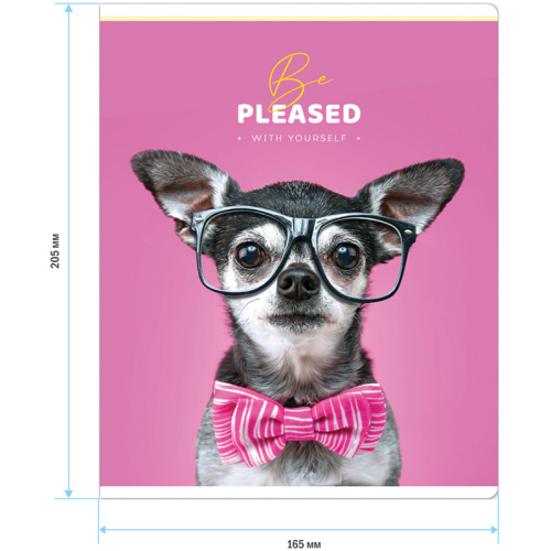 Тетрадь клетка 40л. А5 ArtSpace Питомцы. Be pleased