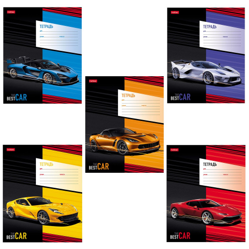 Тетрадь клетка 12л. Hatber Best Cars