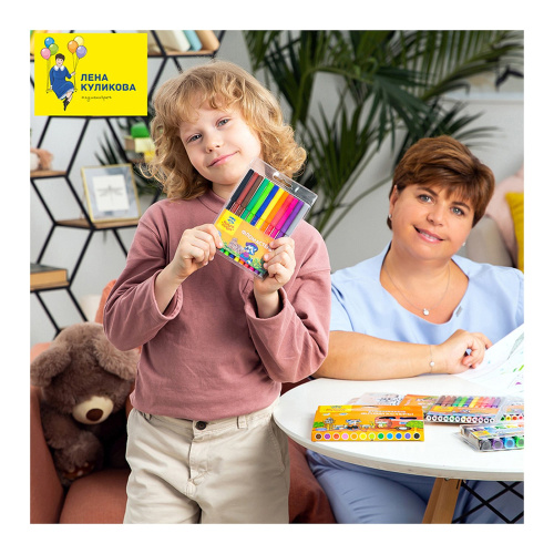 Фломастеры 10цв. Мульти-Пульти Енот в Италии