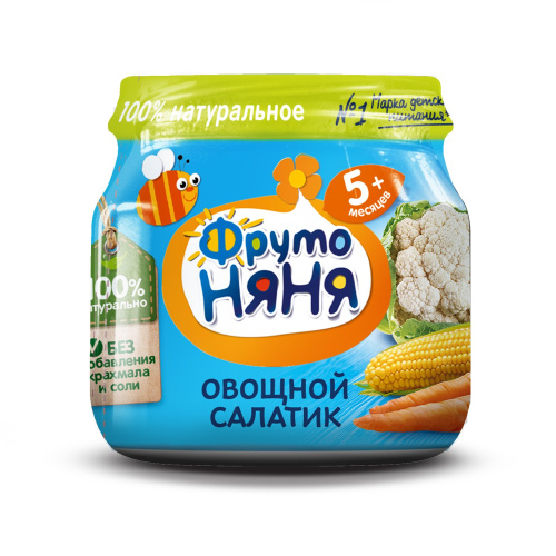 Пюре Фруто Няня капуста, морковь 80 г