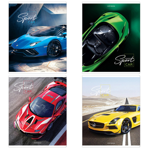 Тетрадь линия 48л. А5 ArtSpace Авто. Sport car