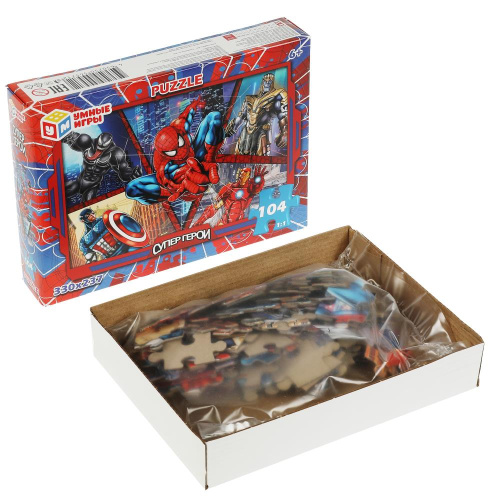 Пазлы 104дет. Супергерои