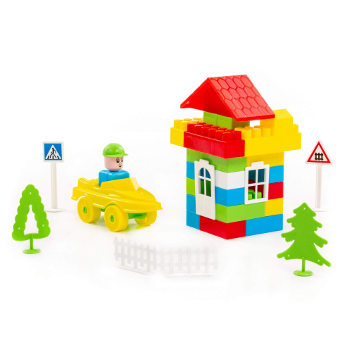 Конструктор Строитель 76дет.