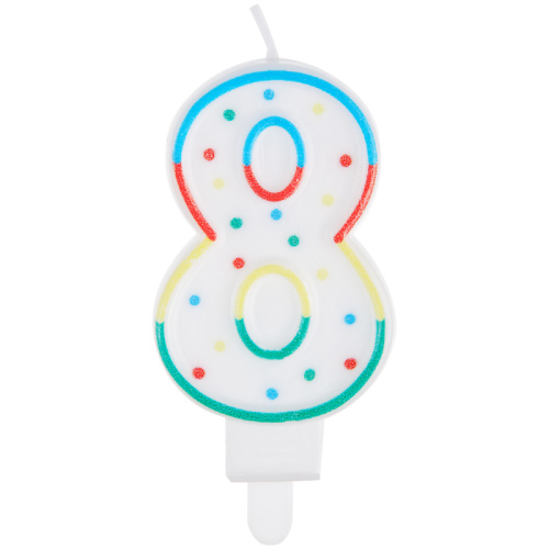 Свеча для торта цифра 8