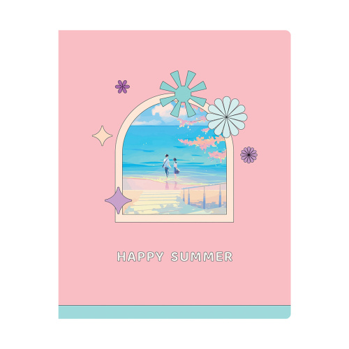 Тетрадь клетка 40л. А5 BG Happy summer