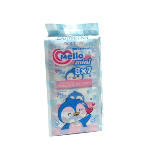 Карманные влажные салфетки Mello 7шт