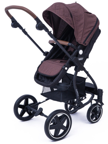 Коляска-трансформер Emily(Dark brown+Black)