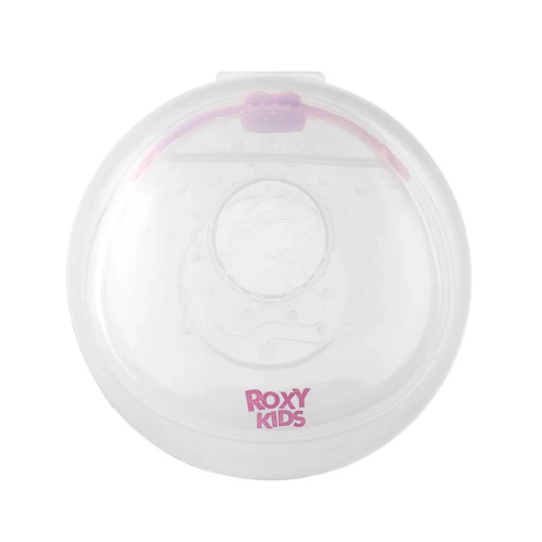 Молокосборник Roxy-Kids с заглушкой, 2 шт. в футляре, цвет сиреневый