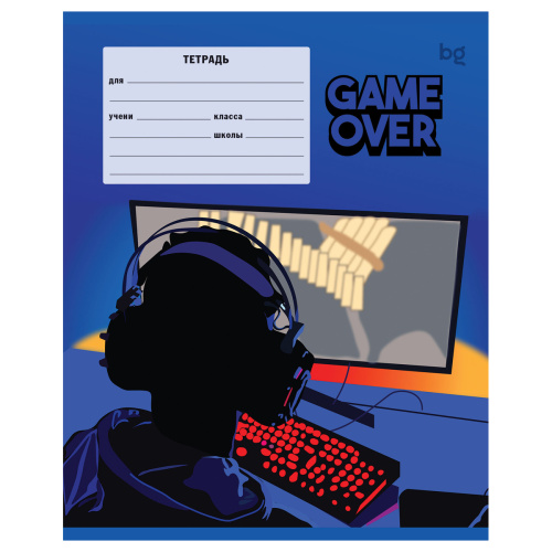 Тетрадь клетка 12л. BG Mix-10. Мальчики