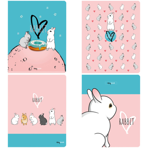 Тетрадь клетка 40л. А5 BG Rabbit