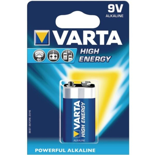 Батарейка Varta HE E-Block 9V-6LR61/PP3 (1шт)