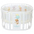 Кровать трансформер Baby Sleep 7в1 круг/овал(белый Мишка)