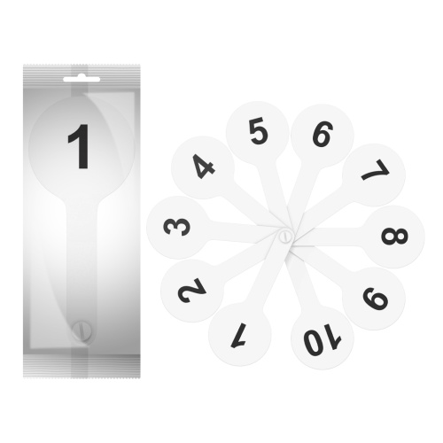 Касса-веер ErichKrause пластиковая числа 1-20