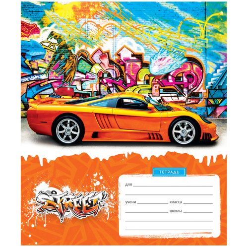 Тетрадь 12л., клетка ArtSpace Техника. Street style