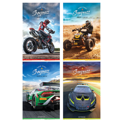 Блокнот А6 24л. ArtSpace Extreme racing