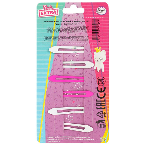 Набор заколок для волос Barbie Extra 6шт.