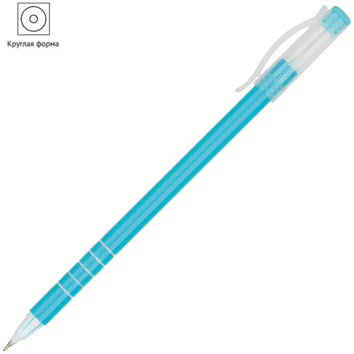 Ручка шариковая синяя 0,6мм OfficeSpace Perl gloss