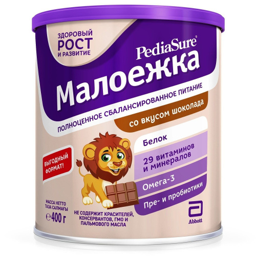 Смесь специальная Малоежка Pediasure Шоколад 400 г
