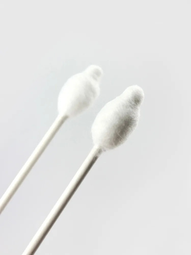 Детские ватные палочки Бусинка с ограничителем в стакане 55шт