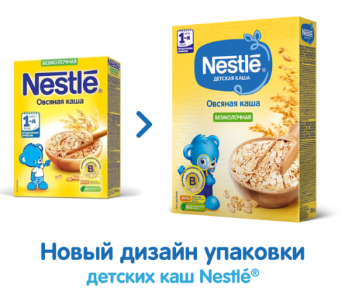 Молочная каша Nestle овсяная с яблоком 200г
