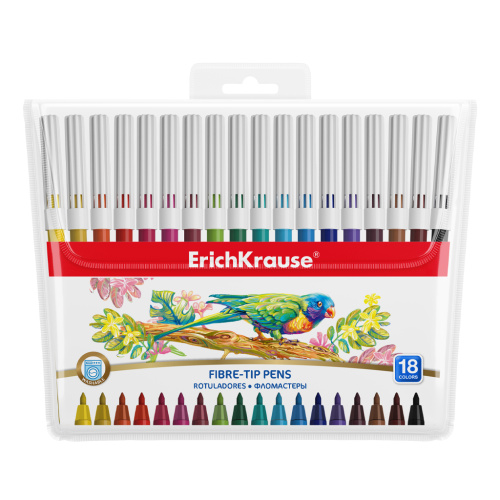 Фломастеры 18цв. Erichkrause Washable