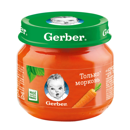 Пюре Gerber морковь 80 г