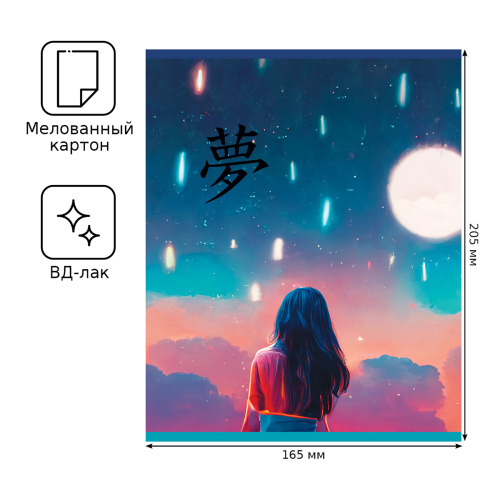 Тетрадь клетка 48л. А5 BG Аниме. За мечтой