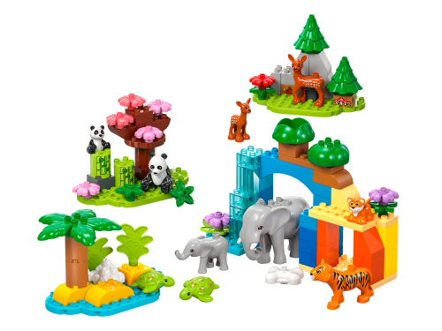 Конструктор LEGO DUPLO Семьи диких животных 3в1