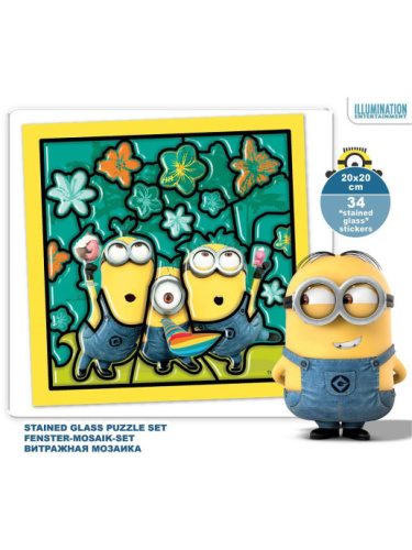 Мозаика витражная Minions Вечеринка