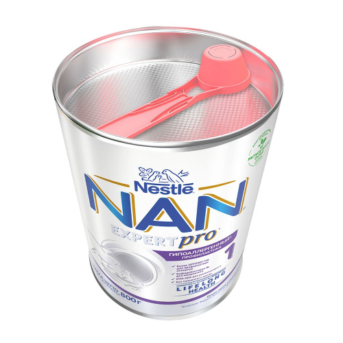 Nan:Смесь молочная гипоаллергенная 1 800г