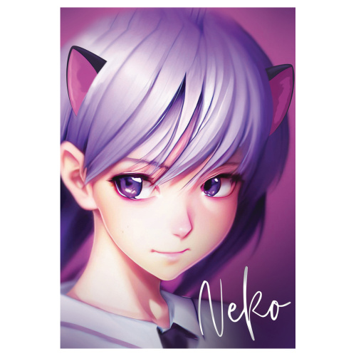 Блокнот А6 40л.  MESHU Neko