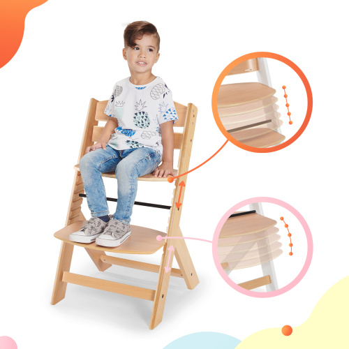 Стульчик для кормления Kinderkraft с подушкой ENOCK (Black and White)