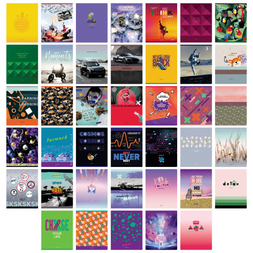 Тетрадь клетка 48л. А5 BG Super-Super Mix-40