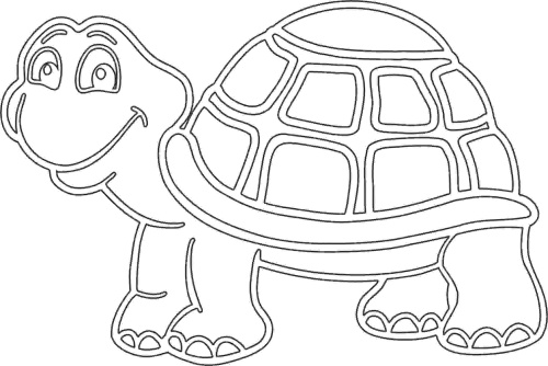 Трафарет Черепашка А5