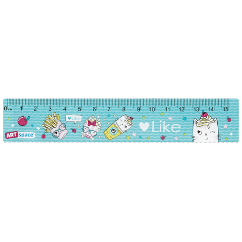 Линейка 15см ArtSpace Like
