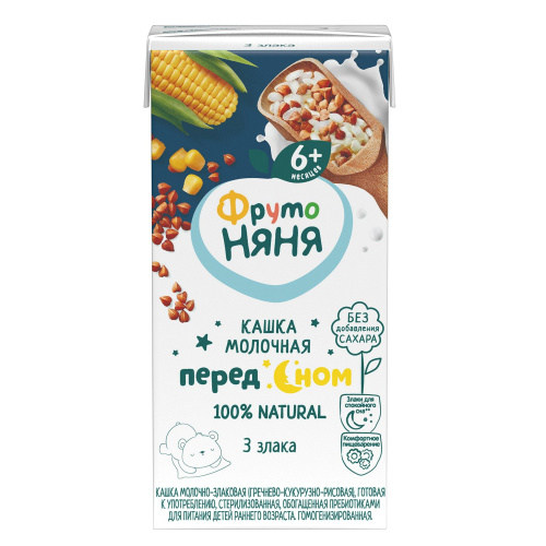 Каша молочно-злаковая Фруто Няня 200 мл