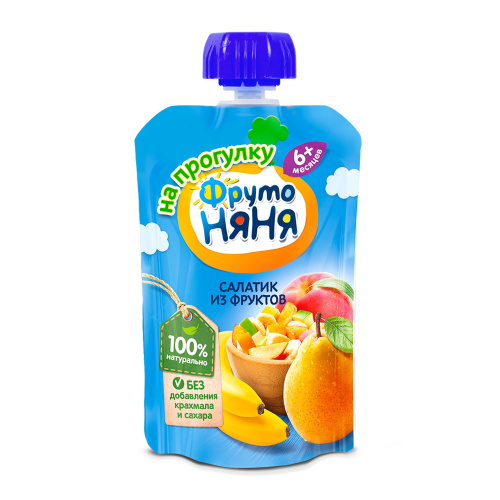 Пюре Фруто Няня Фруктовый салатик 90 г
