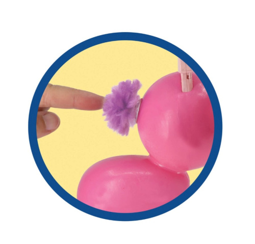 Ruffle Fluffies: Н-р для изг-ния игрушки из помпонов. Зайка Белла