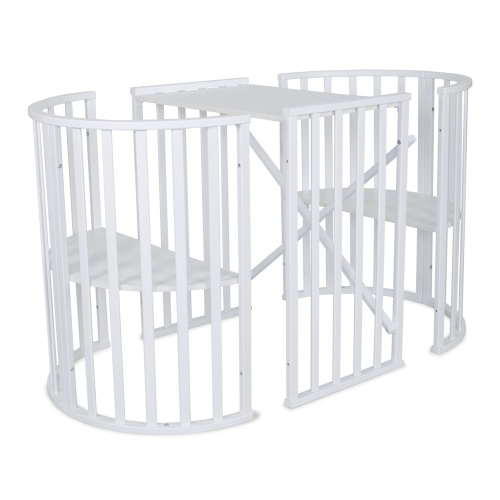 Кровать Омега New 6в1 круг-овал с маятником(белый)