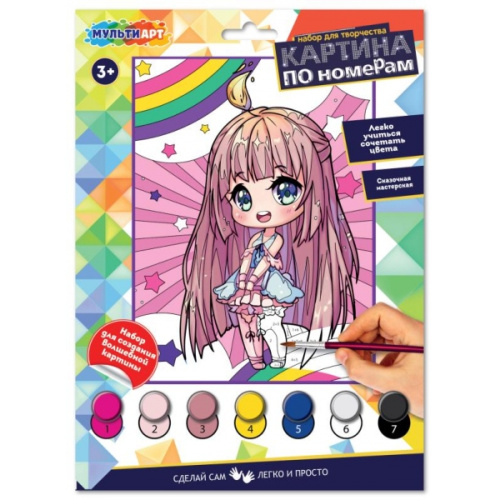 Раскраска по номерам Аниме